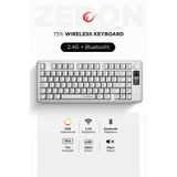 Rampage Zeron RM-K87 RGB %75 TKL Membrane Switch Kablosuz Oyuncu Klavyesi