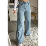Ramrod Likralı Salaş Kot Pantolon Yüksek Bel Kar Yıkama Jeans - 28