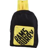 Ramsburry Unisex Su Geçirmez Imperteks Kumaş Baskılı Spor,okul Sırt Çantası - Açık Sarı - Siyah