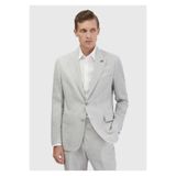 Ramsey Açık Gri Zeroweight Slim Fit Yün Karışımlı Takım Elbise
