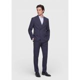 Ramsey Açık Lacivert Düz Zeroweight Slim Fit Ipek Karışımlı Takım Elbise - 6 Drop - 60