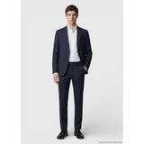 Ramsey Antrasit Kareli Zeroweight Slim Fit %100 Yün Takım Elbise - 6 Drop - 52