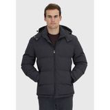 Ramsey Antrasit Regular Fit Kapüşonlu Casual Dokuma Mont