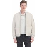 Ramsey Bej Regular Fit Dik Yaka Casual Kürk Deri Mont - XL