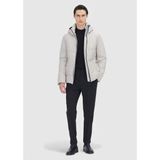 Ramsey Bej Regular Fit Kapüşonlu Casual Dokuma Mont - 2XL