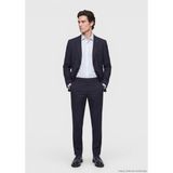 Ramsey Lacivert Düz Modern Fit %100 Yün Takım Elbise - 8 Drop - 56