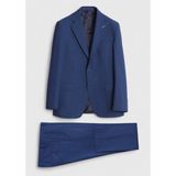 Ramsey Lacivert Düz Zeroweight Slim Fit Yün Karışımlı Takım Elbise - 6 Drop - 54