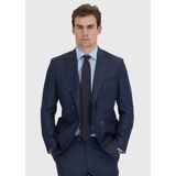 Ramsey Lacivert Düz Zeroweight Slim Fit Yün Karışımlı Takım Elbise - 6 Drop - 58