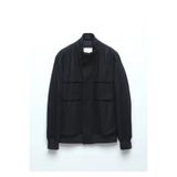 Ramsey Lacivert Regular Fit Dik Yaka Casual Dokuma Mont