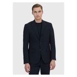 Ramsey Siyah Mikro Modern Fit Yün Karışımlı Takım Elbise