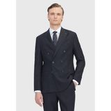 Ramsey Siyah Mikro Zeroweight Slim Fit Yün Karışımlı Takım Elbise - 6 Drop - 58