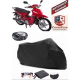 Ramzey 100 Cup Branda Siyah Arka Çanta Uyumlu(Topcase) Motosiket Brandası Motor Örtüsü Çadır Su Geçirmez Motosiklet Kılıfı Motor Brandası,lastikli,taşıma Torbalı