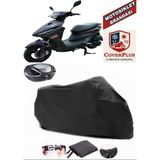 Ramzey Kalipso 125-8 Branda Siyah Arka Çanta Uyumlu(Topcase) Motosiket Brandası Motor Örtüsü Çadır Su Geçirmez Motosiklet Kılıfı Motor Brandası,lastikli,taşıma Torbalı