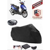 Ramzey Star 125 L Branda Siyah Arka Çanta Uyumlu(Topcase) Motosiket Brandası Motor Örtüsü Çadır Su Geçirmez Motosiklet Kılıfı Motor Brandası,lastikli,taşıma Torbalı