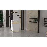 Ran İç Mimarlık Kerem Karşılama Banko - Beyaz - Altın