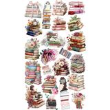 Rana İkra Art Kitap Temalı Sticker Seti (4 Sayfa 107 Adet)