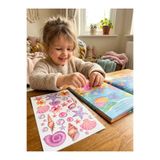 Rana İkra Art Pembe Renkli Deniz Kabuğu Sticker Seti (3 Sayfa 105 Adet)