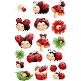 Rana İkra Art Uğur Böceği Temalı Sticker Seti (4 Sayfa)
