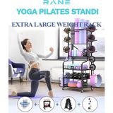 Rane Çok Amaçlı Yoga Roller Mat Kettlebell Dambıl Standı 400 kg Ağırlık Kapasitesi ile Egzersiz İçin İdeal