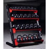 Rane Dambıl Kettlebell Standı 4 Raflı Siyah Kırmızı Çok Amaçlı Kullanım