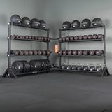 Rane Dambıl Medicine Ball Kettlebel Ağırlık Plakası Çok Amaçlı Köşe Stand - Siyah