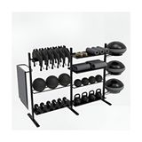 Rane Fitness Equipment Bosu Topu Mat Dambıl Kettlebell Yoga Roller Stand Kardiyo ve Yağ Yakma Destekli - Siyah
