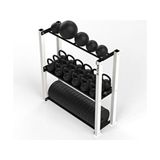 Rane Fitness Equipment Sağlık Topu Ağırlık Plakası Kettlebell Standı Ergonomik Tasarım - Beyaz