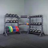 Rane Medicine Ball Kettlebell Dambıl Ağırlık Plakası Çok Amaçlı Köşe Stand - Siyah