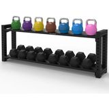 Rane Siyah Renk Dambıl Standı Kettlebell İçin Dayanıklı Materyal ile Ağırlık Düzenleyici