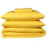 Ranforce Pamuklu Çarşafı Lastikli Çift Kişilik Nevresim Takımı - 200 x 220 cm - Sarı