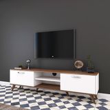 Rani A9 Ceviz Tv Ünitesi Modern Ayaklı Tv Sehpası