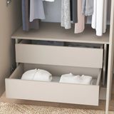 Rani BA139 Kumtaşı Modern Tasarımlı Dolap İçi 2 Çekmeceli Modül Suntalam Malzeme
