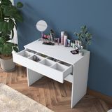 Rani BJ104 Makyaj Masası Beyaz Suntalam Tek Çekmeceli Takı Düzenleyici Modern Tasarım