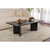 Rani Home Orta Sehpa Ahşap Desenli Siyah 119 cm AB-5368