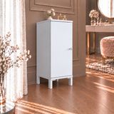 Rani Mobilya Rani BJ250 Raflı Makyaj & Tuvalet Masası Kapaklı Yan Dolap Beyaz