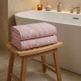 Rani Mobilya Rani Home Banyo Havlusu Seti Pembe BD-6433 - 70 x 140 cm