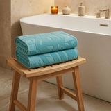 Rani Mobilya Rani Home Banyo Havlusu Seti Turkuaz BD-6439 - Mavi - 70 x 140 cm