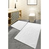 Rani Mobilya Rani Home Banyo Paspası Seti Beyaz BA-6272 - Çok Renkli