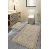 Rani Mobilya Rani Home Banyo Paspası Seti Çok Renkli BA-6278 - Bej