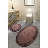 Rani Mobilya Rani Home Banyo Paspası Seti Kahverengi BA-6287 - Çok Renkli