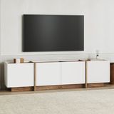 Rani Mobilya Rani Home Tv Ünitesi Beyaz - Atlantik Çam 180 cm AA-5327