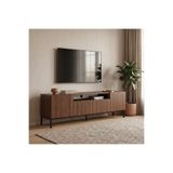 Rani Mobilya Rani Home Tv Ünitesi Milano Ceviz - Siyah 160 cm AA-5945