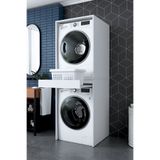 Rani Mobilya Rani KD123 Çamaşır Ve Kurutma Makinesi Dolabı Çekmeceli Banyo Dolabı Beyaz