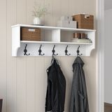 Rani P2 Modern Portmanto Duvar Askısı Beyaz Vestiyer 120 Cm