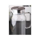 Ranic 1500 ml Borosilikat Cam Su Sürahisi - Metal Kapaklı ve Isıya Dayanıklı - Şeffaf - 1,5 lt