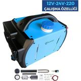 Ranio 5 kW Portatif Dizel Isıtıcı Çanta Tip Seyyar Webasto Müadili 12V 24V 220V Lüks Tasarım