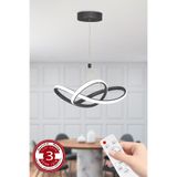 RANSOM 3 Renk Siyah Kumandalı Dimmerli 4 Modlu Modern Sarkıt Led Avize