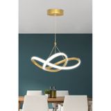 Ransom Gold Kumandalı Dimmerli 4 Modlu Modern Sarkıt Led Avize Gold