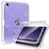 Rantice iPad Mini 6 2021 için Kılıf, Kadın Kız Çocuklar için Kalem Tutuculu ve Destek Stantlı iPad Mini Mini Mini 6. Nesil 8.3 inç (Şeffaf+Parıltılı) için İnce Darbeye Dayanıklı Şeffaf Kılıf