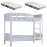 Ranza, Asya Ayrılabilir 2Li Ranza Beyaz 2 Adet Comfort Yatak Beyaz